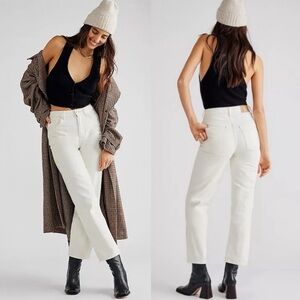 Free People High Rise Straight Leg Jeans 30